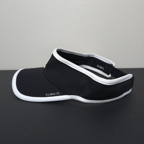 Adidas Hat Cap Womens Strap Back Black Climalite Casual Performance Golf Visor - Picture 3 of 10